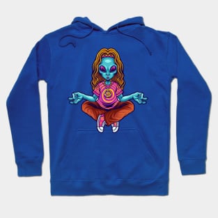 alien yoga Hoodie